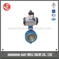 Sanitary butterfly valve pneumatic